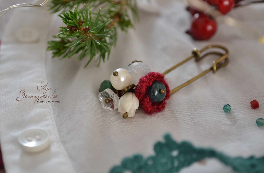 Broche épingle à nourrice - épingle à kilt 61 mm - Doré à l'or fin x1