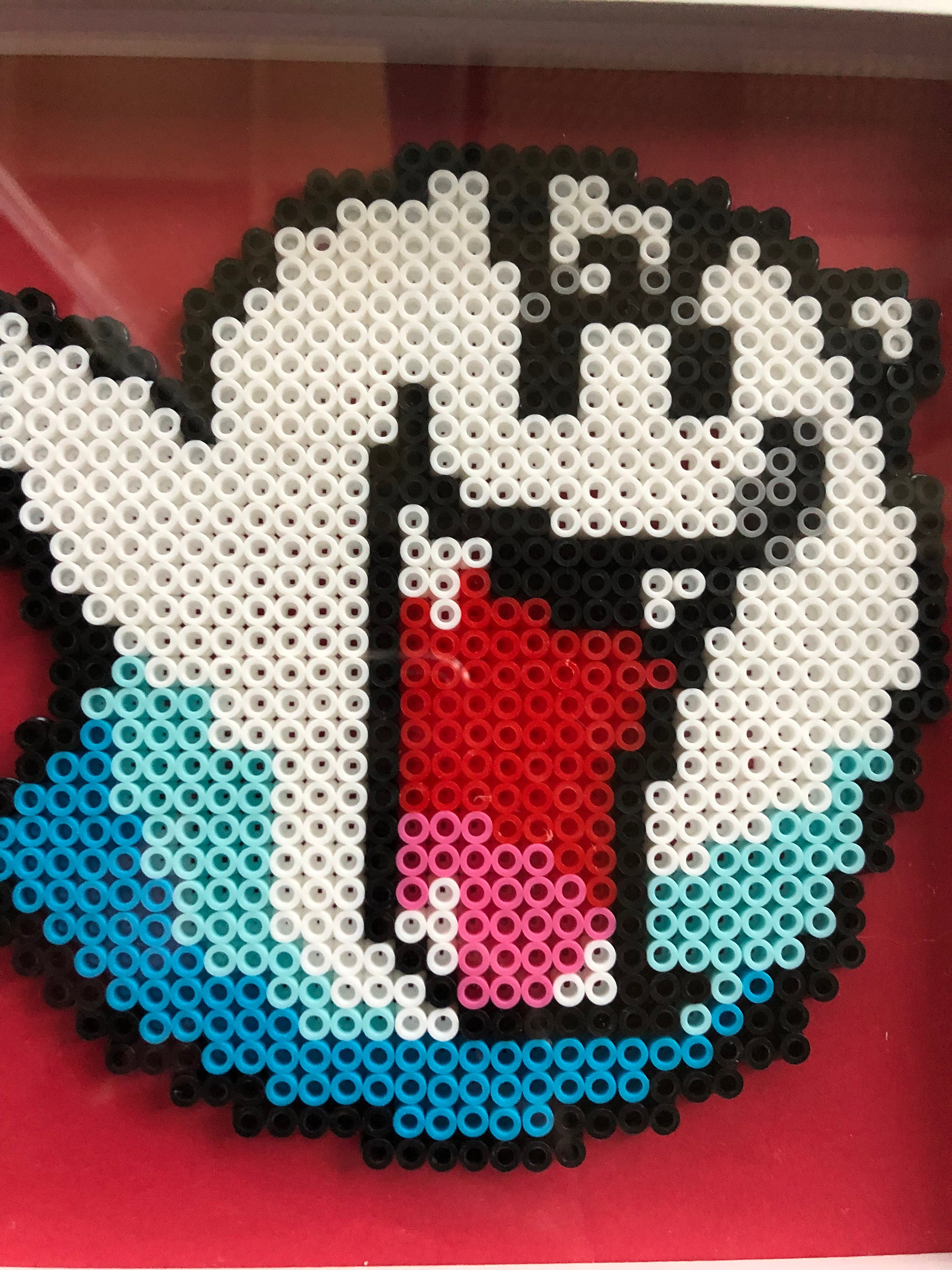 Framed Boo Perler Etsy