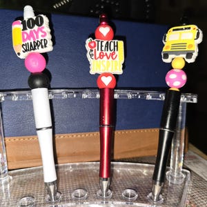 Beaded Pens with Silicone Focals