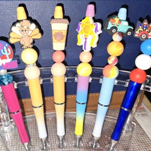 Beaded Pens with Silicone Focals