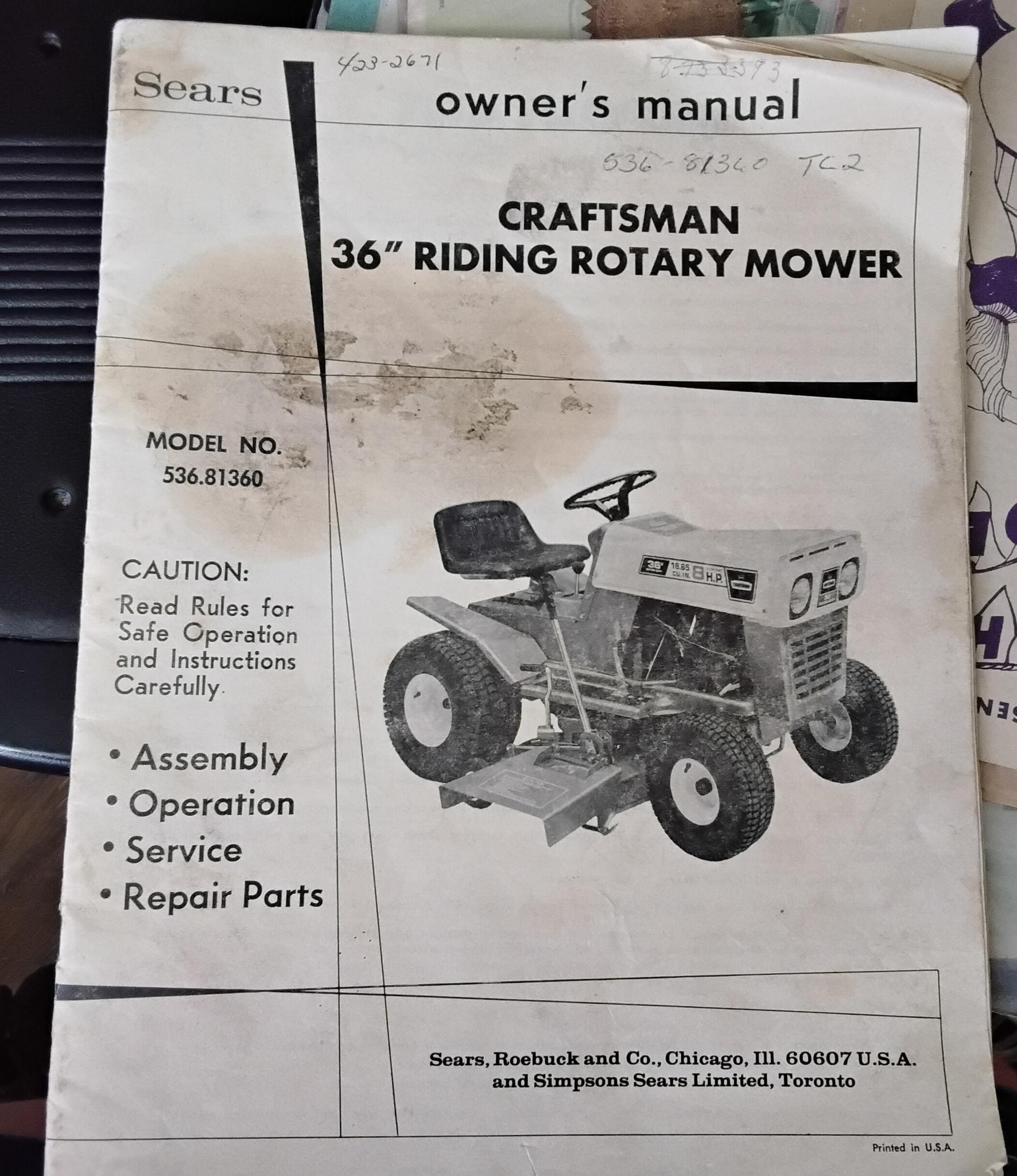Sears Craftsman Manual