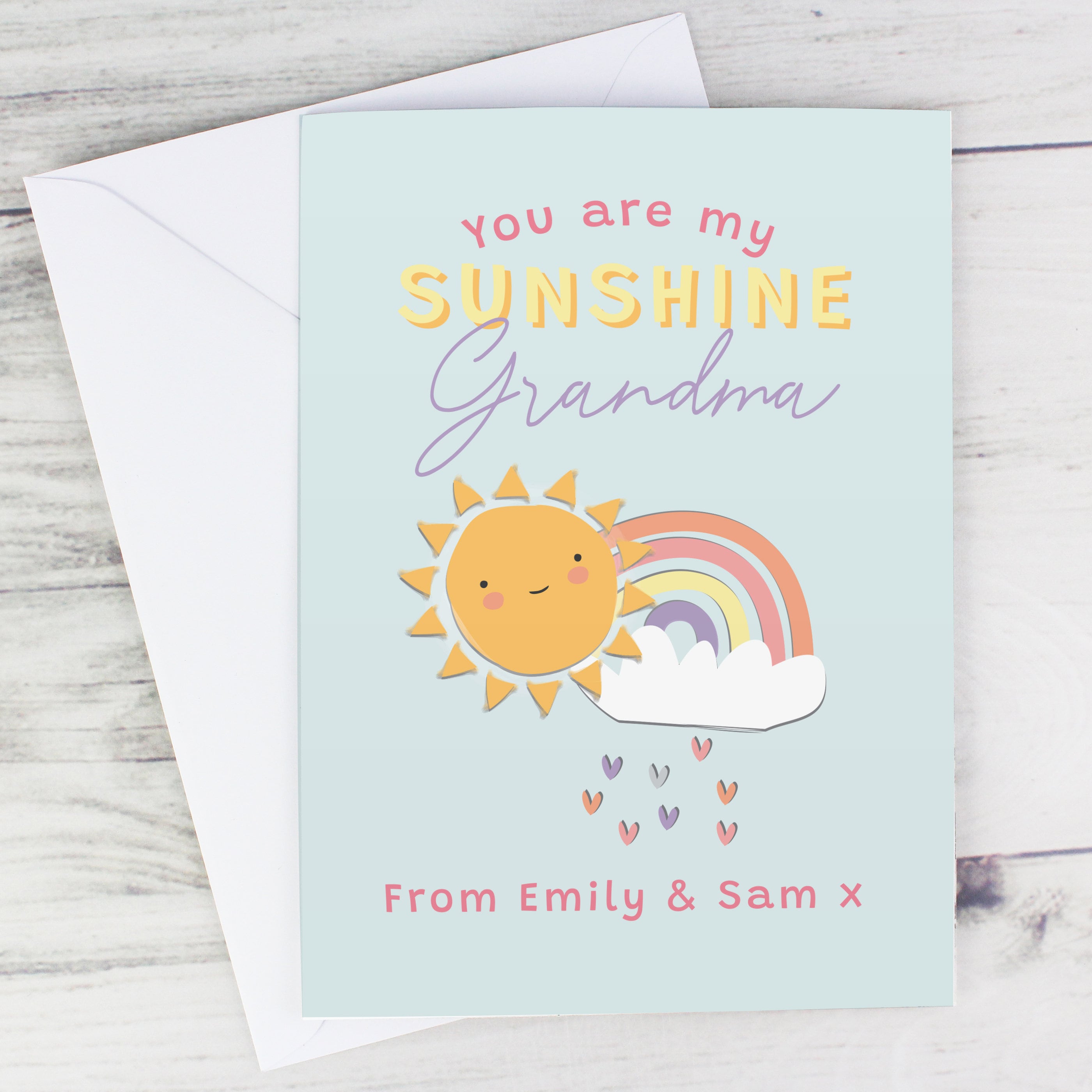 Personalised You Are My Sunshine Card Mothers Day - Etsy