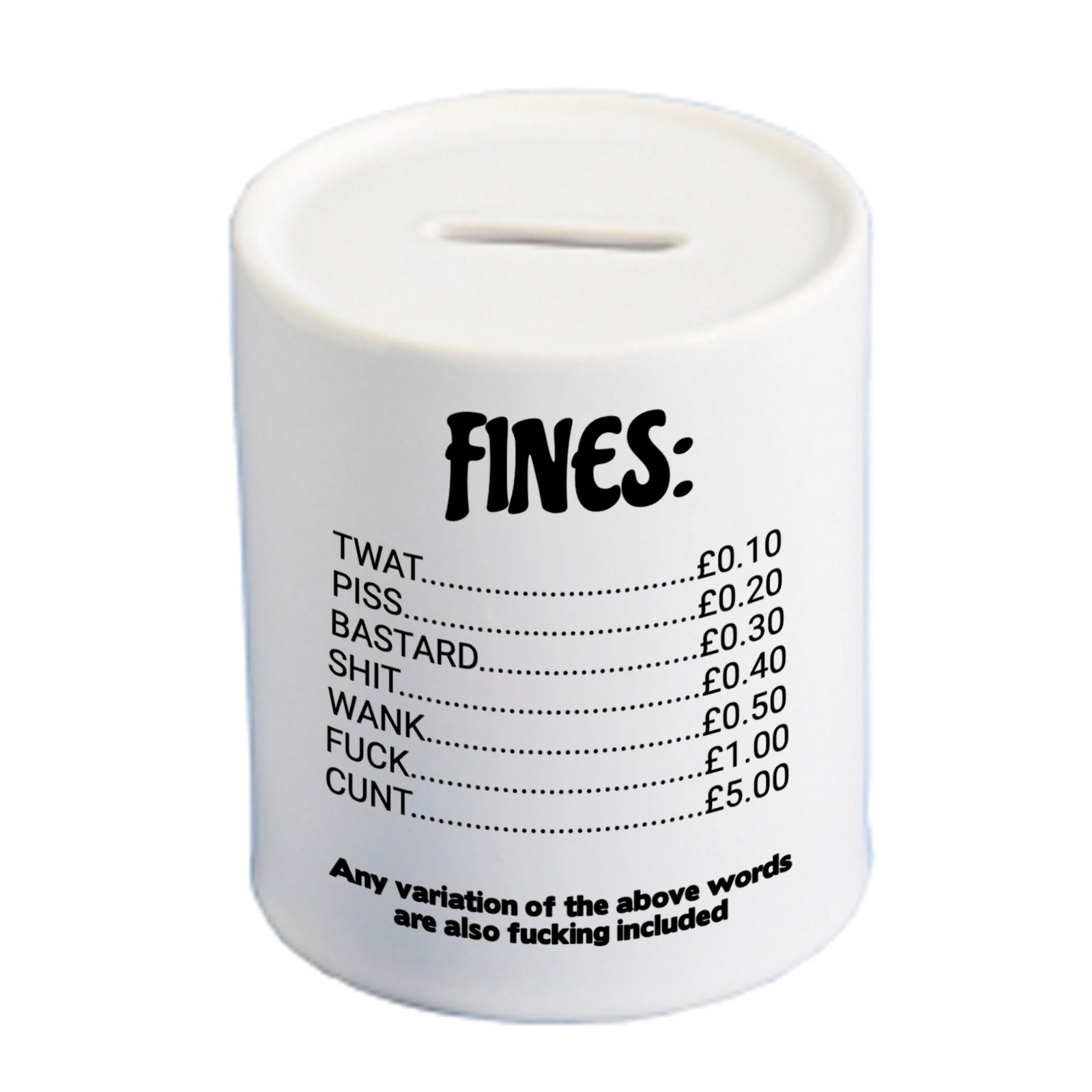 Swear Jar Cash Savings Ceramic Money Pot Collection Tip Box Etsy