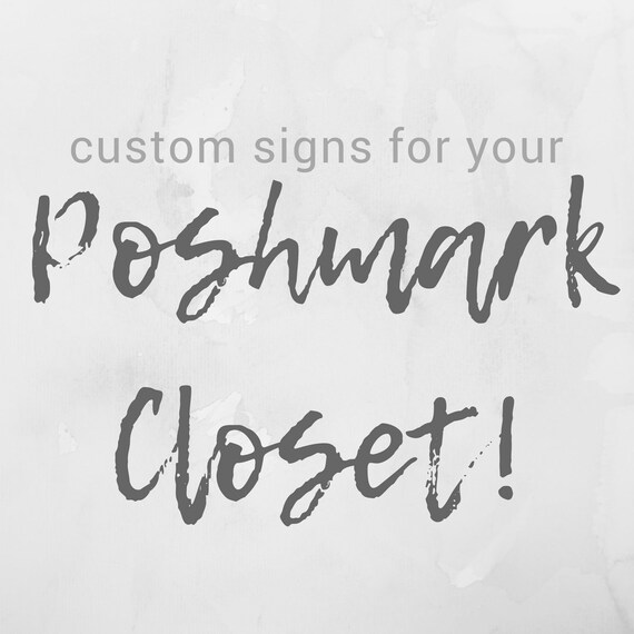 Custom Poshmark Closet Sign Listing Image 0