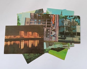 Kaunas - 13pcs Vintage Postcards Set, 1982