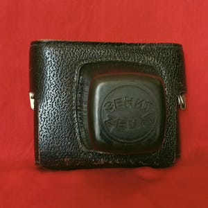 Zenit B, E, ET, TTL, V Photo Camera Original Genuine Leather Case, 1970s