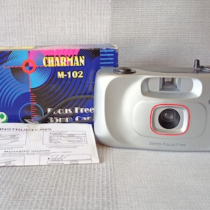 Like New Charman M-102 Vintage 35mm Lomography Photo Camera, Box, Papers, 1990s image 1