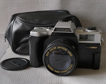 Nippon - Vintage 35mm Lomography Point&Shoot Photo Film Camera, Case, Great Condition, 1990s