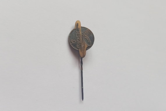 Ogre 50 - Beautiful Vintage Copper Pin Badge, USS… - image 1