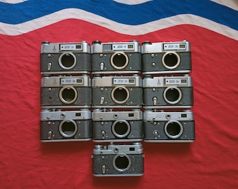 DIY Lot!! Lot of 10 Soviet Russian 35mm Photo Film Camera FED Bodies