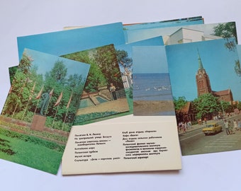 Palanga - 12pcs Vintage Postcards Set, 1981