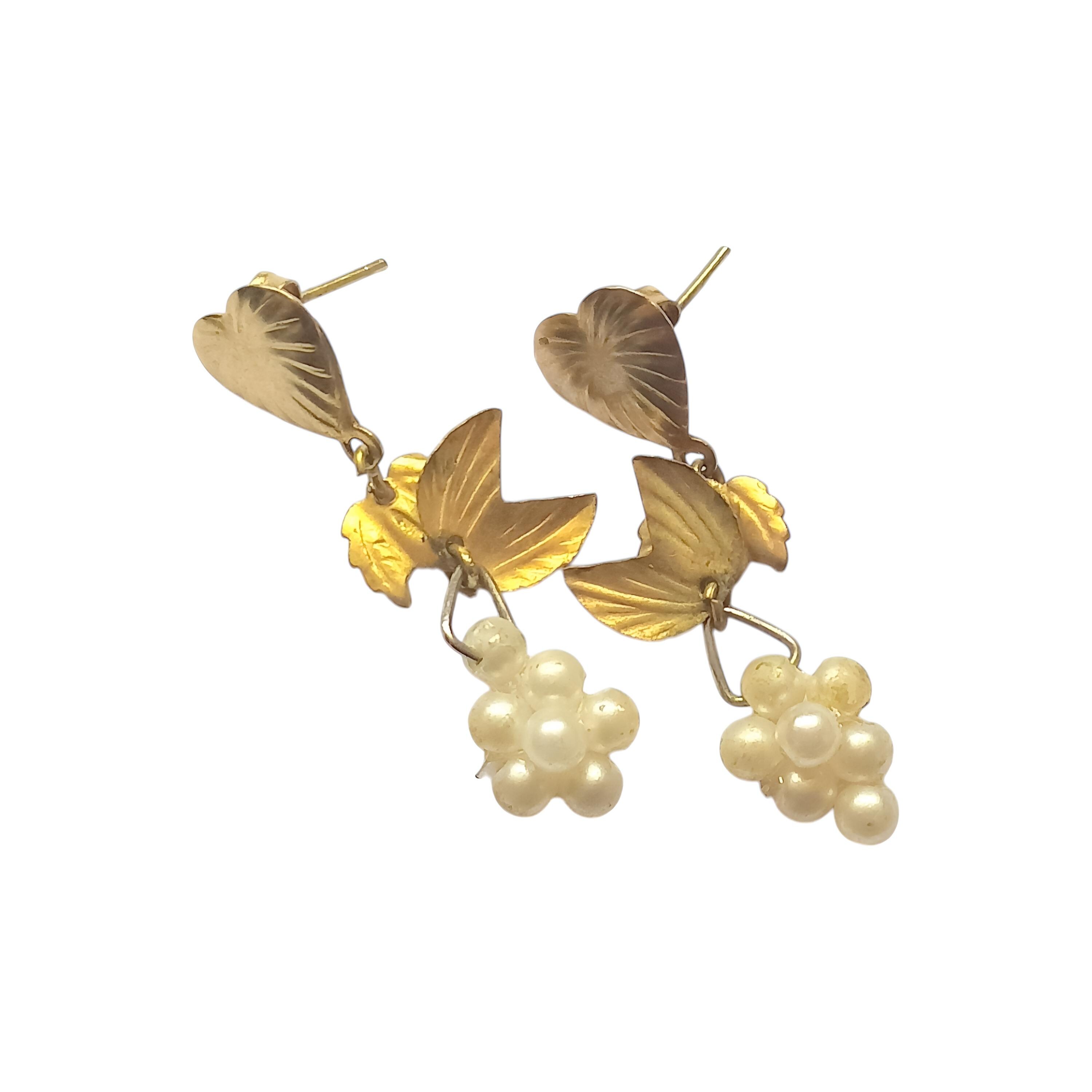 Beautiful Vintage Earrings, Latvia, 1980s