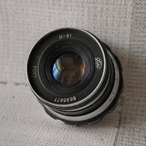 Industar-61 2.8/52mm Soviet Russian Lens, M39 mount, Great Condition, 1966