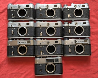DIY Lot!! Lot of 10 Soviet Russian 35mm Photo Film Camera FED Bodies