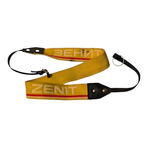 Beautiful Vintage Zenit Camera Neck Strap, 1980s