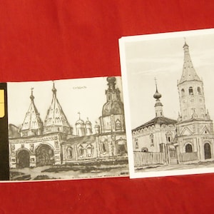 Monumenti dell'architettura russa!! Suzdal - Set di cartoline vintage da 12 pezzi, 1967