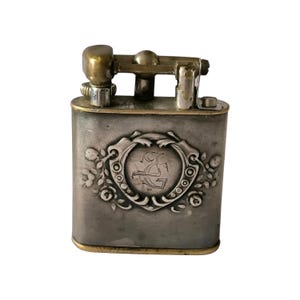 Schönes Vintage Silver Lift Arm Feuerzeug, hervorragender Zustand, Lettland, 1930er Jahre