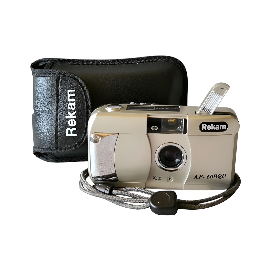 Collectable!! Rekam AF-50BQD, Beautiful Vintage 35mm Point and Shoot Photo Film Camera, Case, Great Condition, Canada, 1990s, foto 1 di 5
