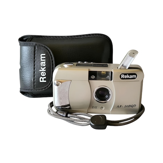 Collectable!! Rekam AF-50BQD, Beautiful Vintage 35mm Point and Shoot Photo Film Camera, Case, Great Condition, Canada, 1990s