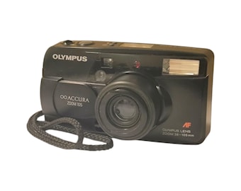 ¡Rara! Olympus Accura Zoom 105 - Hermosa cámara fotográfica vintage de 35 mm Lomography, compacta y de película, en excelente estado, década de 1990.
