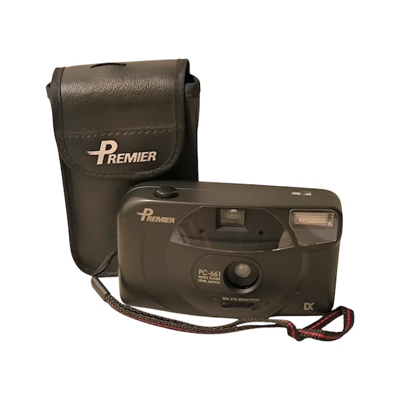 Premier PC-661 - Vintage 35mm Lomography Point and Shoot Photo Film Camera, Case, 1990s