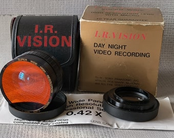 I.R. Vision - Super Wide/ Macro Lens, Box, Case, Caps, Japan, 1990s