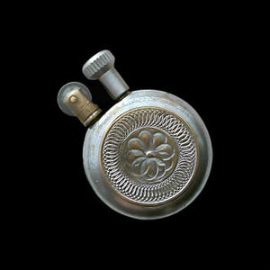 Beautiful Vintage Brass Petrol Lighter, Great condition, Latvia, 1920s-1930s