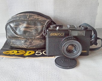 Rare!! FED-50 - Soviet Russian 35mm Photo Film Camera, Case, Great Condition, 1980s