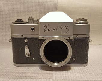 For Parts or Restoration!! Zenit 3 - Vintage 35mm Soviet Russian Photo Film Camera Body, 1962