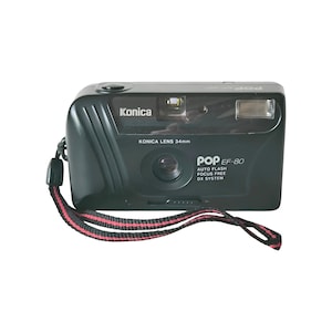 Konica POP EF-80 - Vintage Lomography 35mm Point&Shoot Photo Film Camera, Great Condition, 1990s