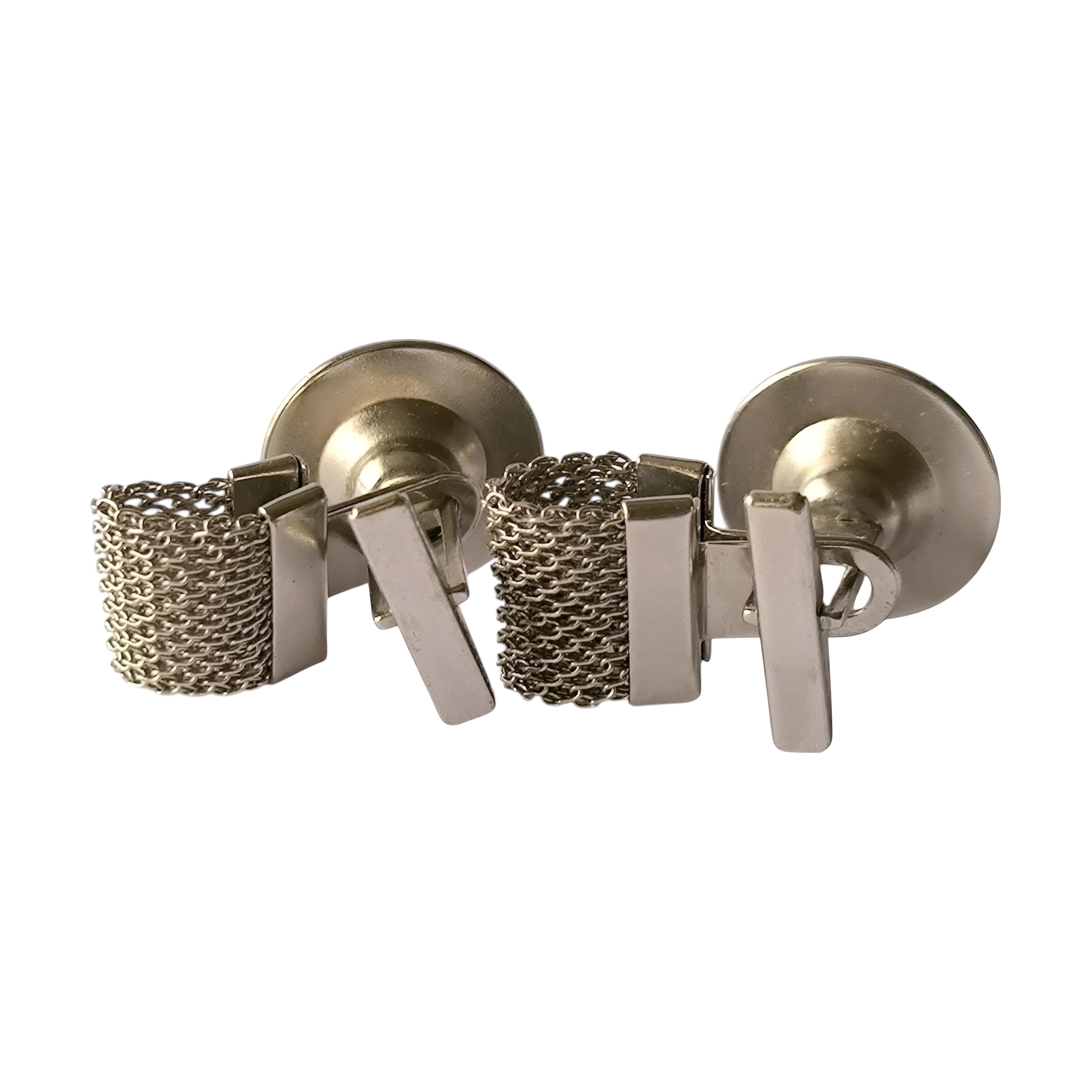Boutons De Manchette Vintage JO Moscou 80 - Plaqué Or - URSS Russe