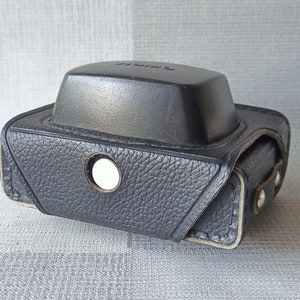 Smena 8M Photo Camera Original Genuine Leather Case, Russia, 1970s-1980s image 2