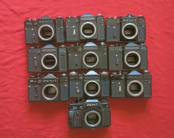 DIY Lot!! 10 Soviet Russian 35mm Photo Film SLR Camera Zenit Bodies