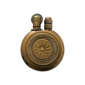 Beautiful Vintage Brass Petrol Lighter, Great condition, Latvia, 1920s-1930s