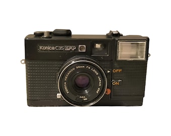 【動作確認済】 KONICA C 35 EF F0908-5ID p KONICA C35 EF フィルムカメラ 動作テスト - YouTube