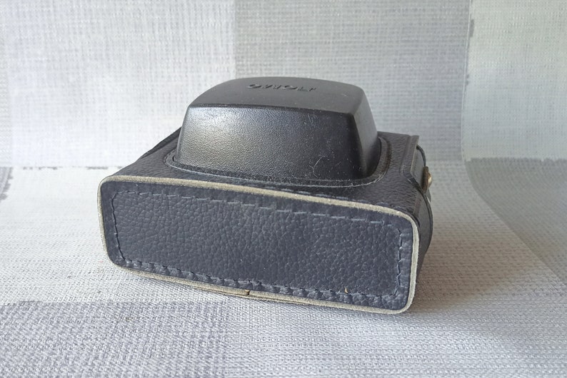 Smena 8M Photo Camera Original Genuine Leather Case, Russia, 1970s-1980s image 4