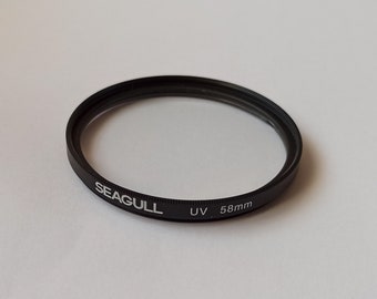 Seagull 58mm Ultraviolet (UV) Light Filter, Japan, 1990s