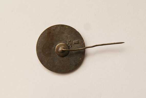 Riga 775 - Beautiful Vintage Copper Pin Badge, US… - image 3