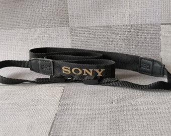 Beautiful Vintage Sony Photo Camera Neck Strap, 1990s
