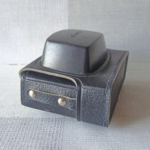 Smena 8M Photo Camera Original Genuine Leather Case, Russia, 1970s-1980s image 3