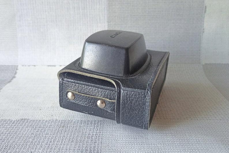 Smena 8M Photo Camera Original Genuine Leather Case, Russia, 1970s-1980s image 3