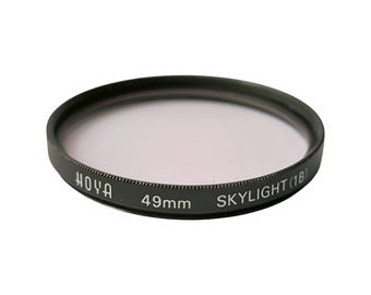 Hoya 49mm Skylight Lens Light Filter, Japan, 1990s