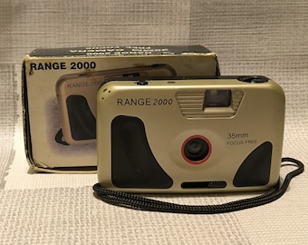Range 2000 - Vintage 35mm Lomography Point&Shoot Photo Film Camera, Strap, Box, Great Condition, 1990s