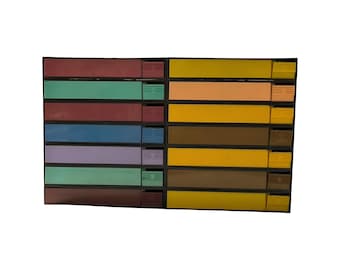 Beautiful Vintage Audio Cassettes Tape Holders/Organizers, Great Condition, 1970s