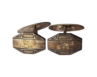 Beautiful Vintage Sterling Silver 875 Cufflinks, Latvia, 1930s