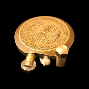Beautiful Vintage Brass Petrol Lighter, Great condition, Latvia, 1920s-1930s