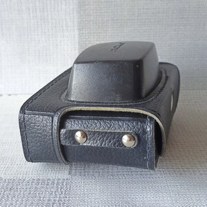 Smena 8M Photo Camera Original Genuine Leather Case, Russia, 1970s-1980s image 5