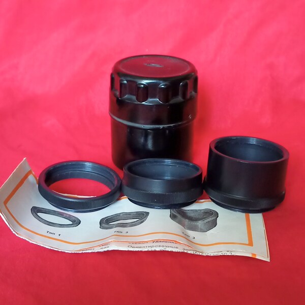 Soviet Russian Macro Rings Extension Set, M42 Mount, Case, Papers, 1980s