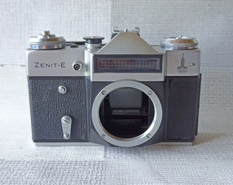 Olympic Edition!! Vintage Soviet Russian 35mm Photo Film SLR Camera Zenit-E Body, Great Condition, 1980