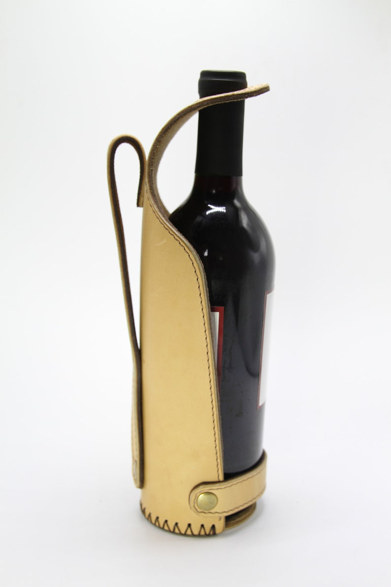Leather Wine Caddy Etsy